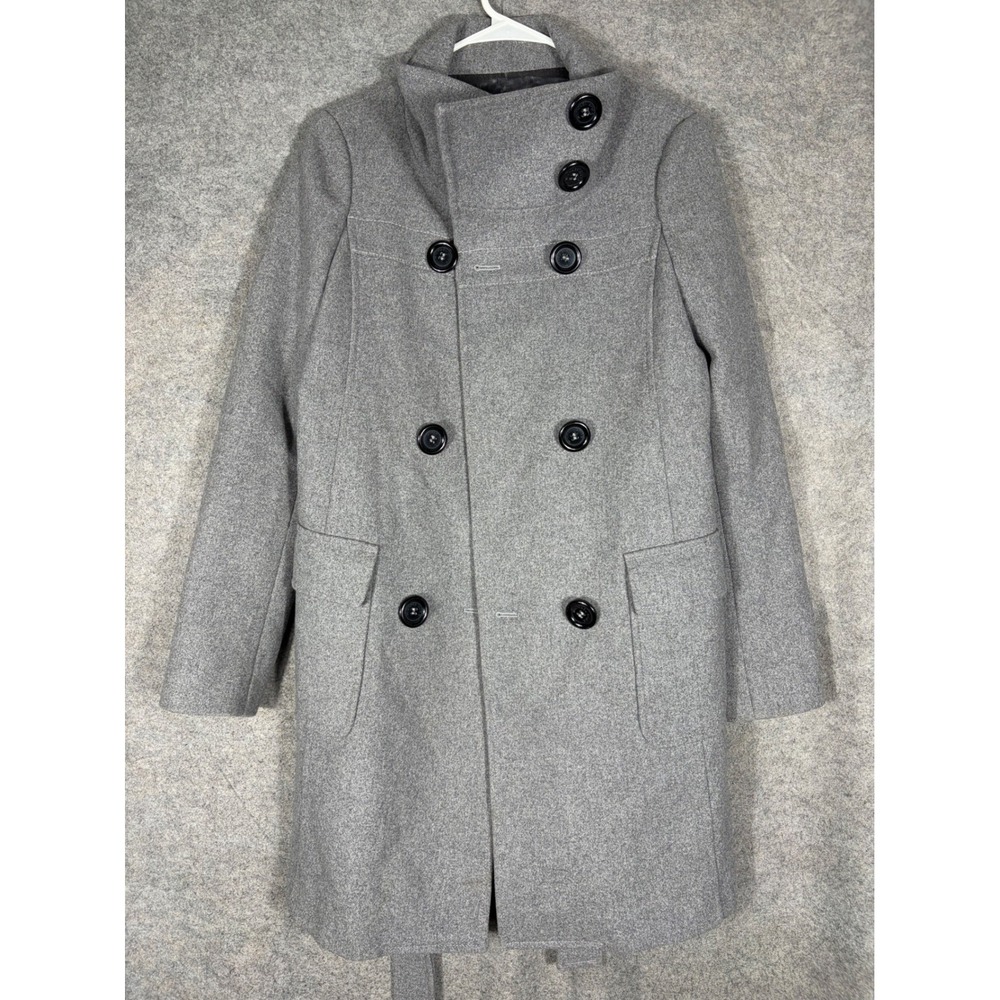 Michael Kors Italy Charcoal Gray Wool Blend Coat KDN560P Womens 2